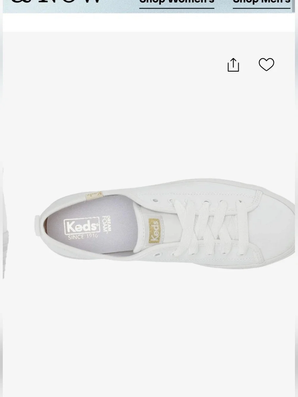 Keds White LEATHER Platform Triple-Stack Lace-Up Sneakers